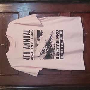 H&M Pink Graphic Surf T-shirt. Medium.